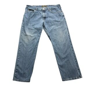 Lee Straight Leg Jeans Mens 38x29 Blue Regular Fit Cotton Superior Comfort Denim
